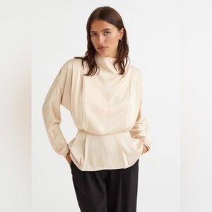 H&M Elegant Beige Blouse